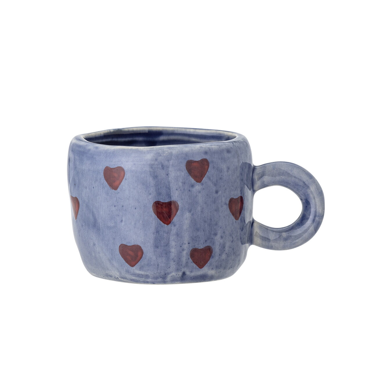 Ceasca, Bloomingville, Nini Hearts, 7x6 cm, 100 ml, ceramica, albastru - imagine 6